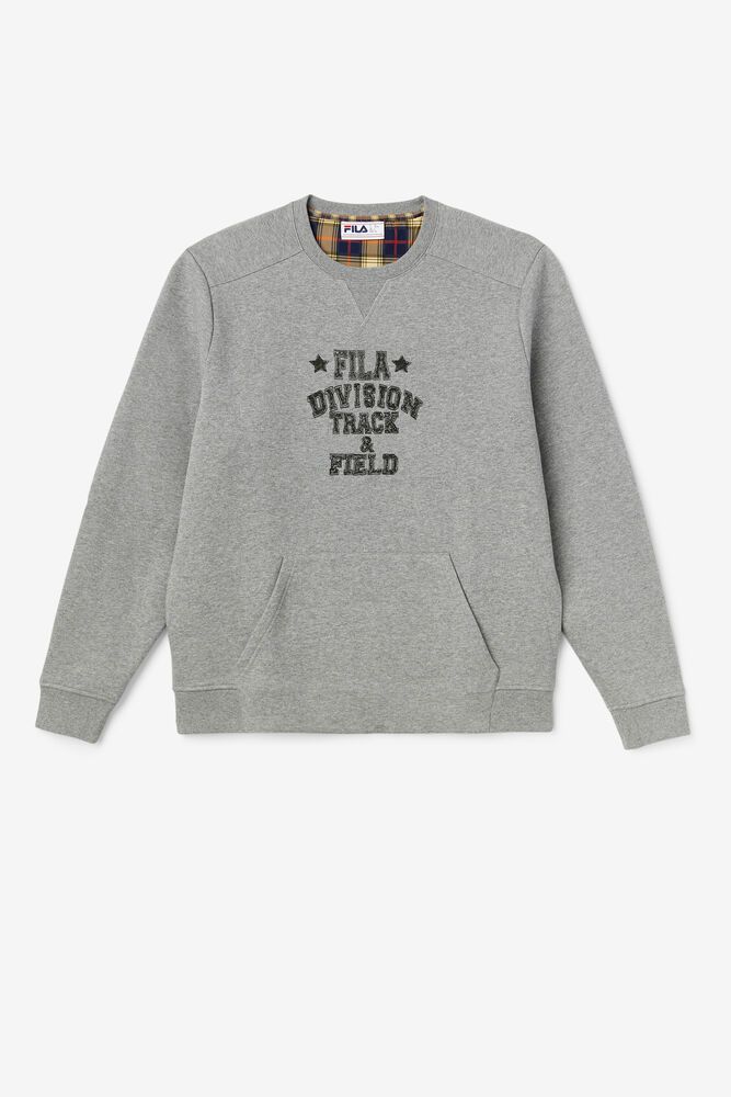 Fila Sweatshirt Mens Grey Juddah Crew - Ireland 73618-TOBZ